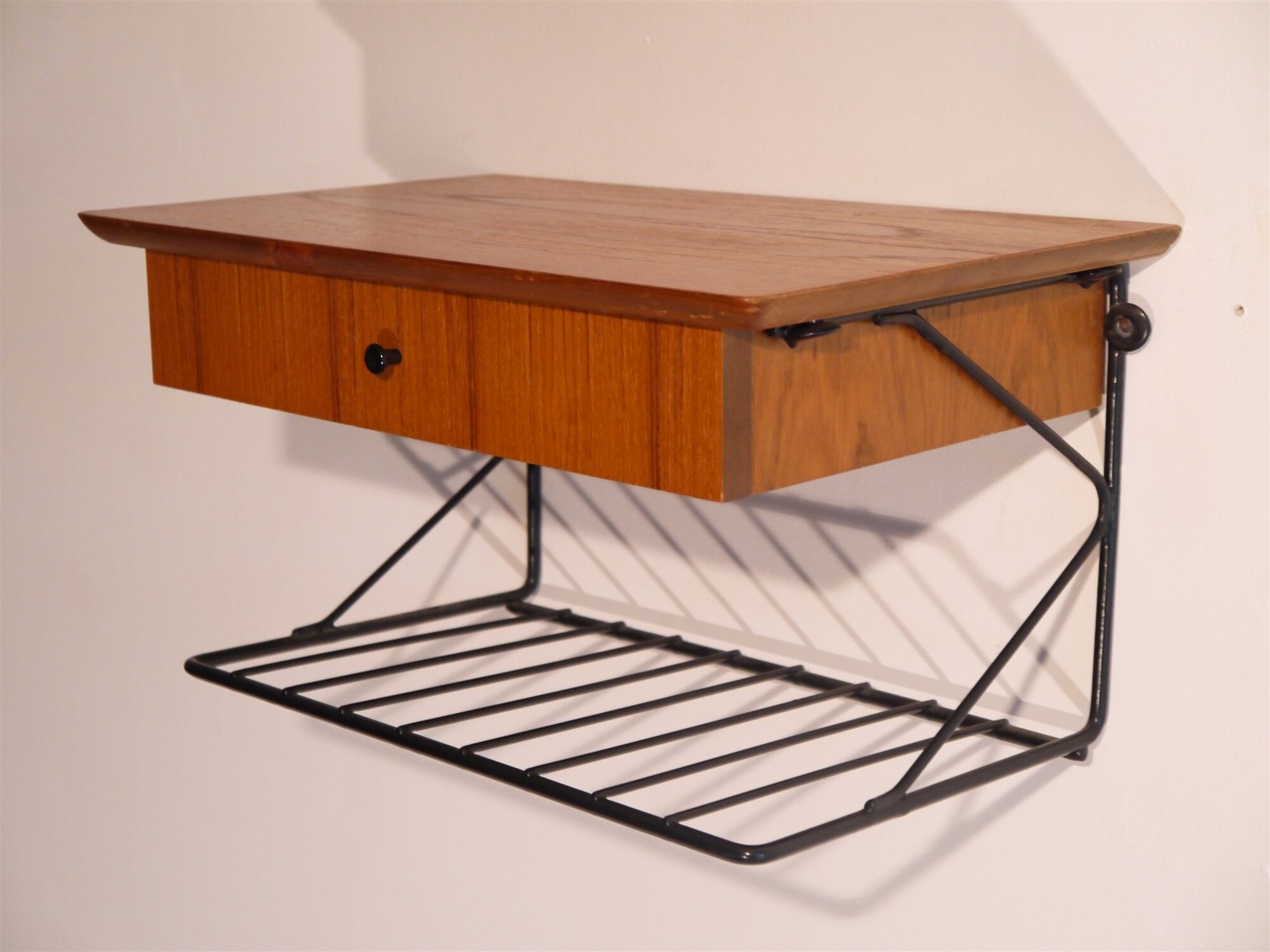 Scandinavian vintage hanging shelf