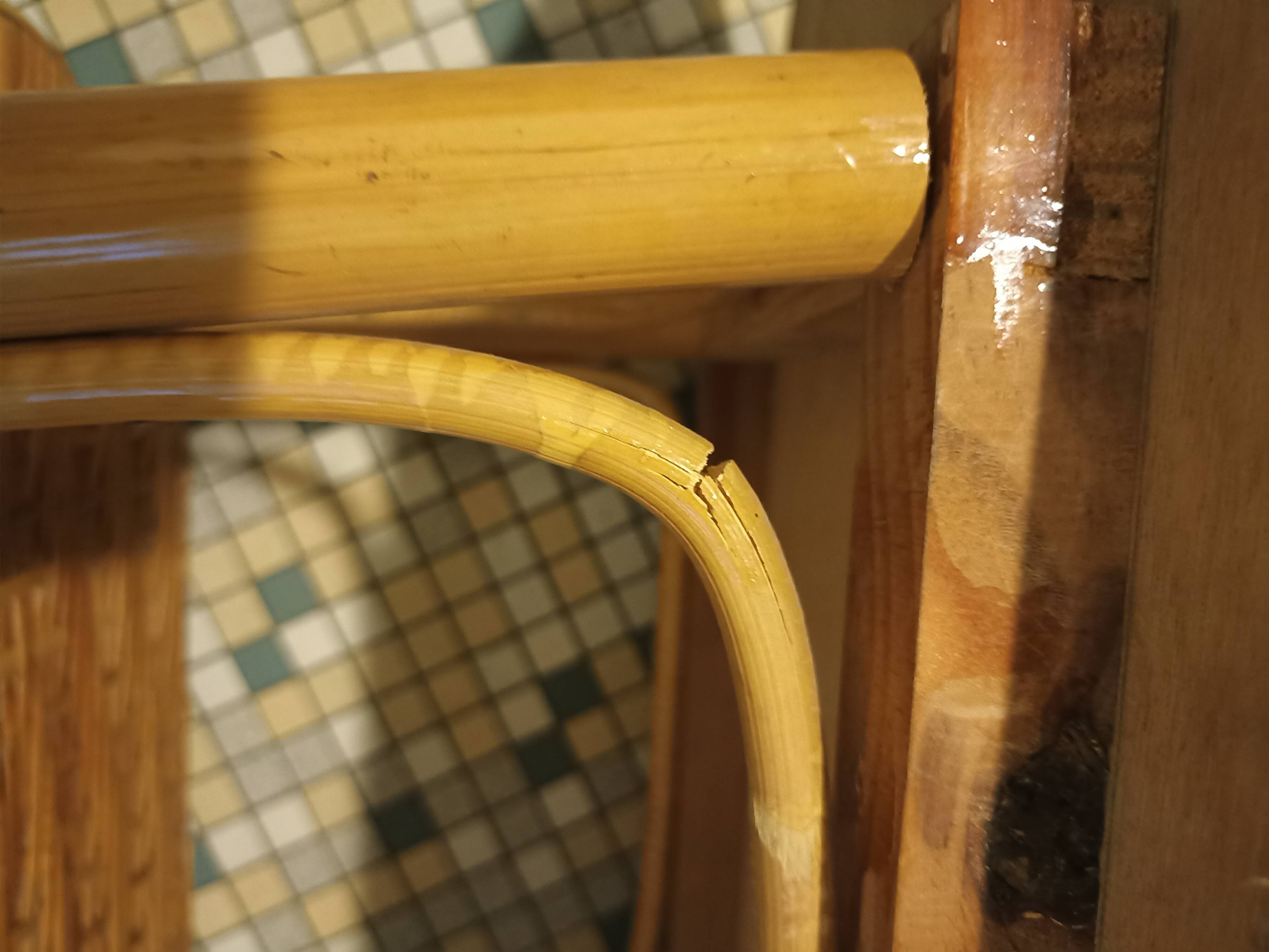 Rattan and wicker table set