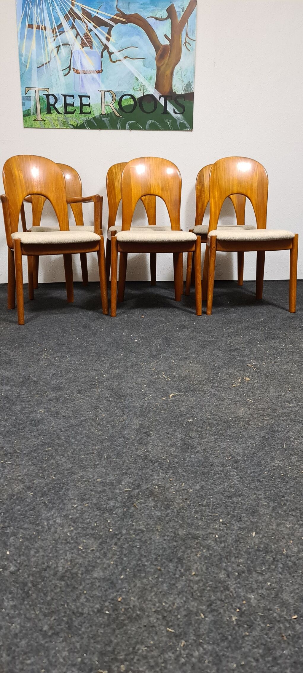 Set of 6 chairs by Niels Keofoed for Hornslet