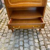 Louis XV Art Nouveau secretary, solid wood, medium satin oak