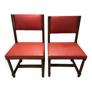 2 chaises louis xiii