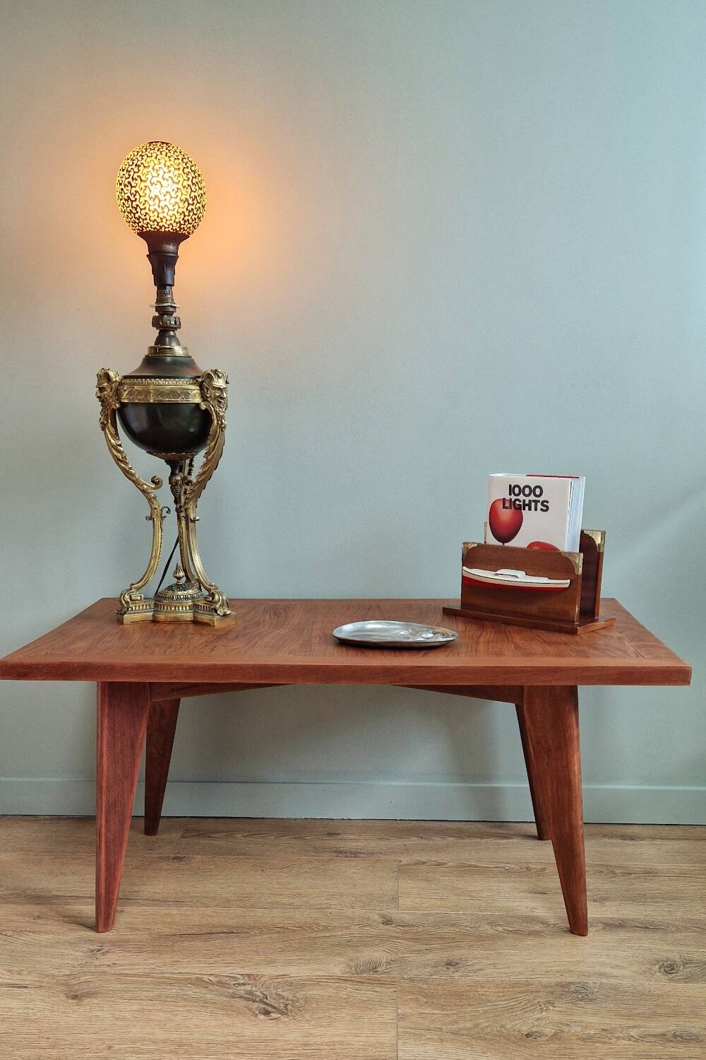 Scandinavian style coffee table from the 50s in rosewood