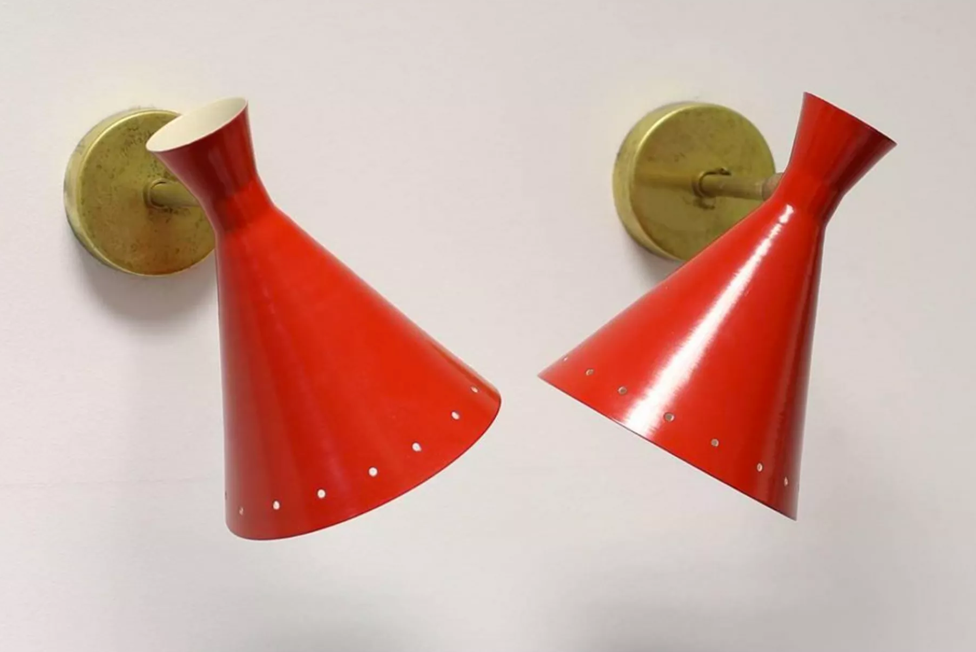 Pair Italian wall in the style of the 50's