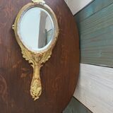Face à main en bois doré XIXème