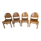 4 chaises Baumann empilables
