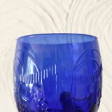 Vintage cobalt blue water glasses