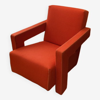 Utrech armchair by Cassina orange red