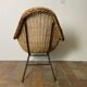Mid-century wicker armchair