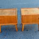 Set of 2 Danish oak bedside tables, 1940s