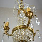 Beautiful chandelier with tassels.