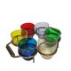 Vintage alcohol set, Denmark, 1960s, set of 7