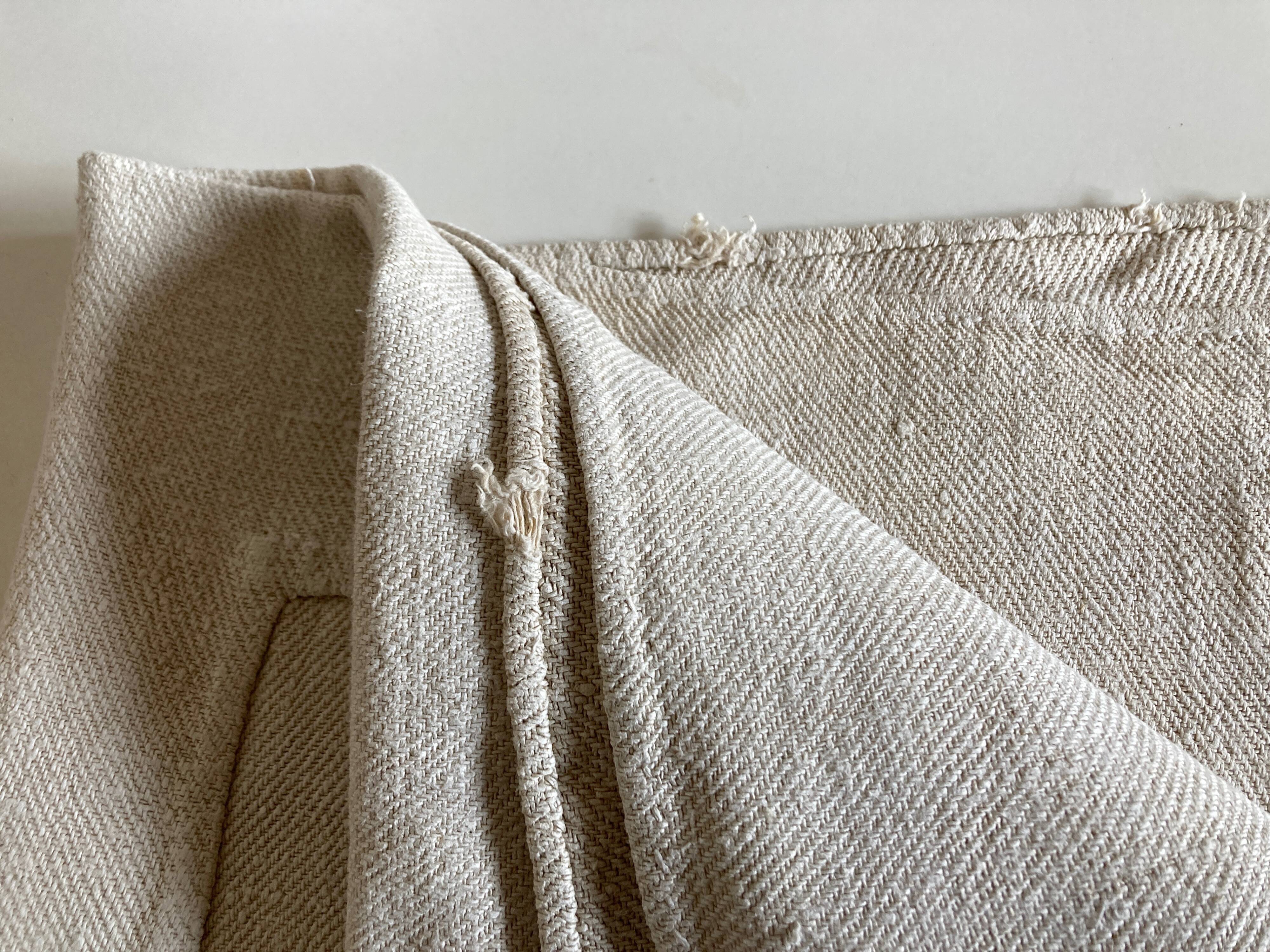 Tablecloth hemp canvas 19th L 140cm