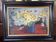 Signed painting by Idka Cohen, oil on canvas, still life with flowers, year
