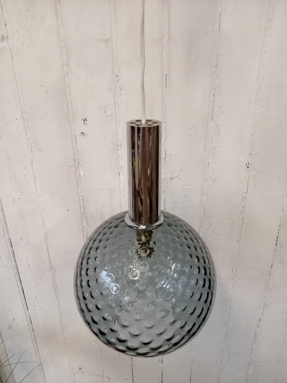 Vintage bubble glass ball pendant light