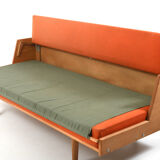 Daybed GE-258 en chêne par Hans J. Wegner