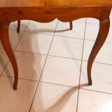 Small flat desk, louis xv cherry wood table, restored
