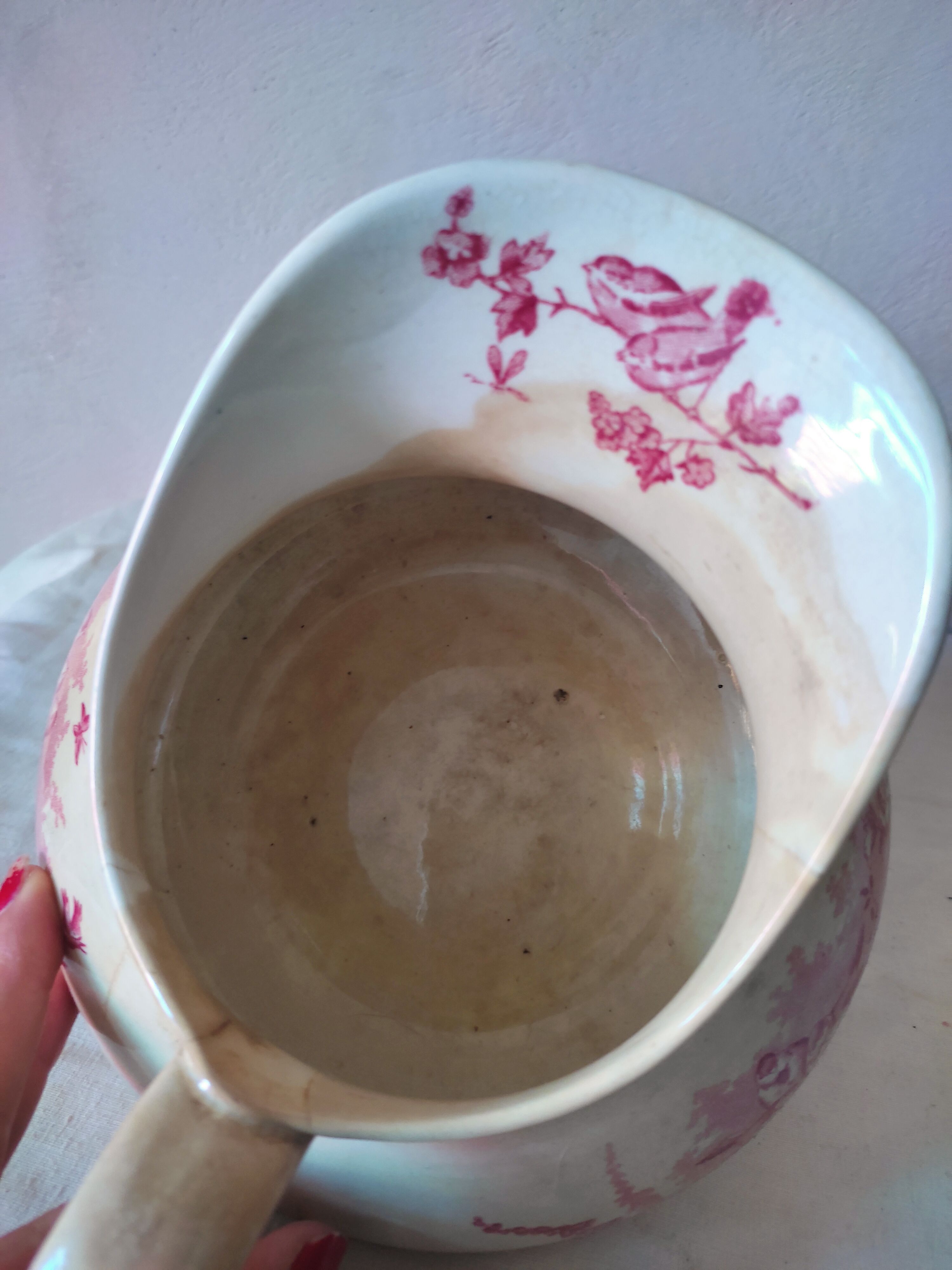 Earthenware pitcher Boch la Louvière
