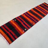 Ancien chemin de Kilim étroit turc 274x61 cm shabby chic, kelim vintage