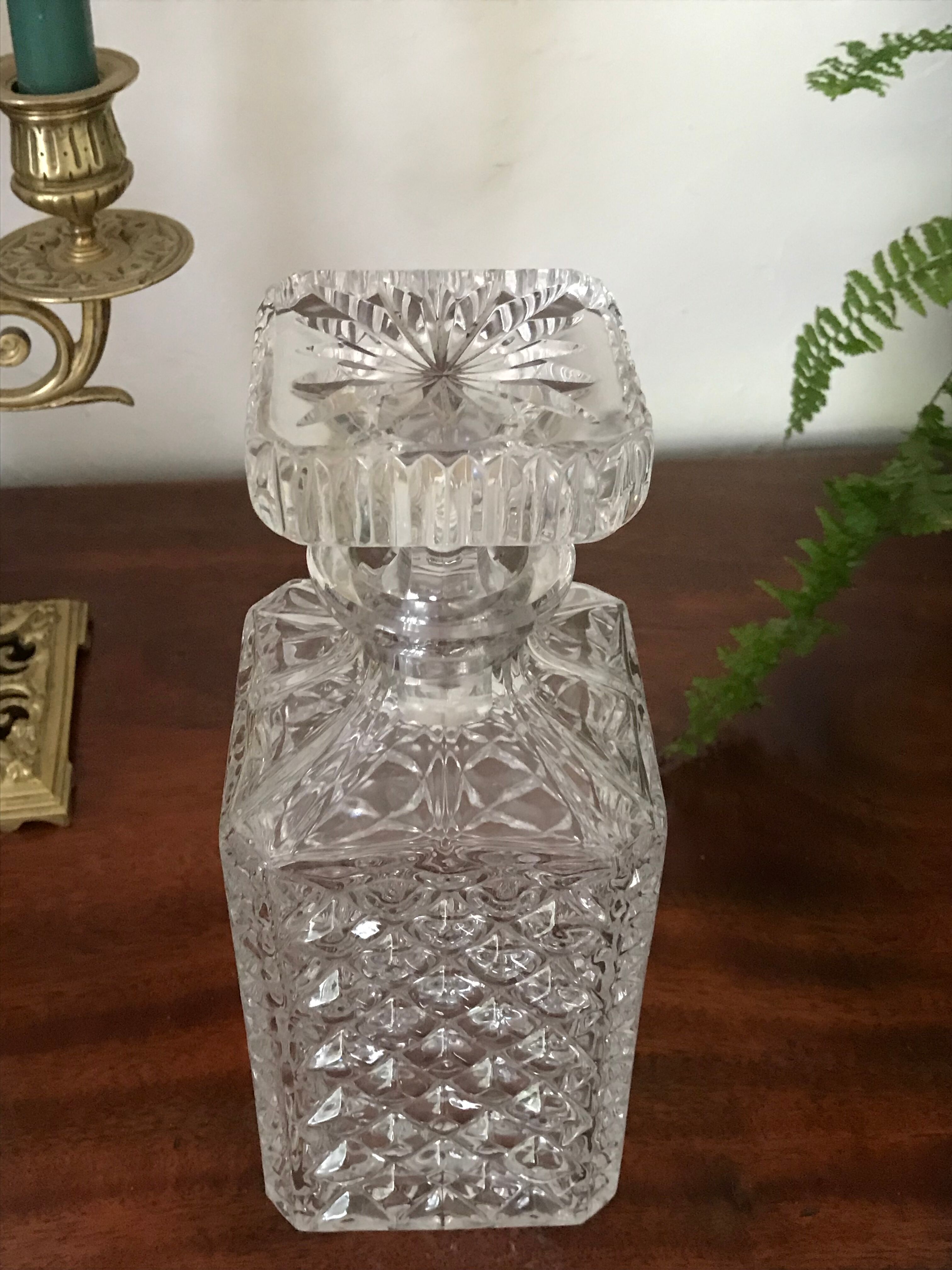 Crystal whisky decanter