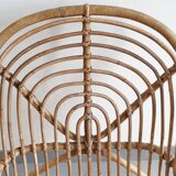 Vintage rattan armchair 1960