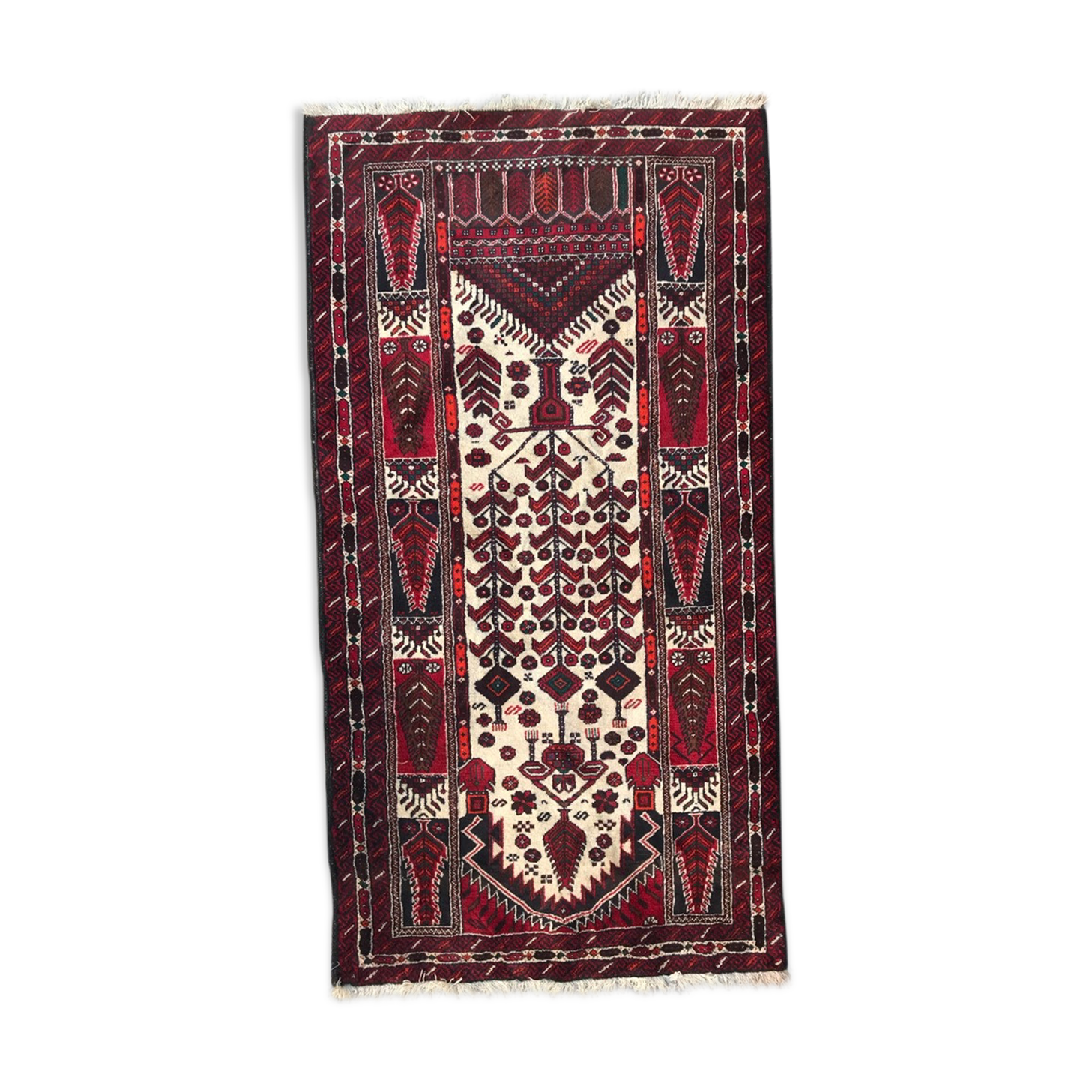 Tapis ancien beloutch afghan 102x187cm