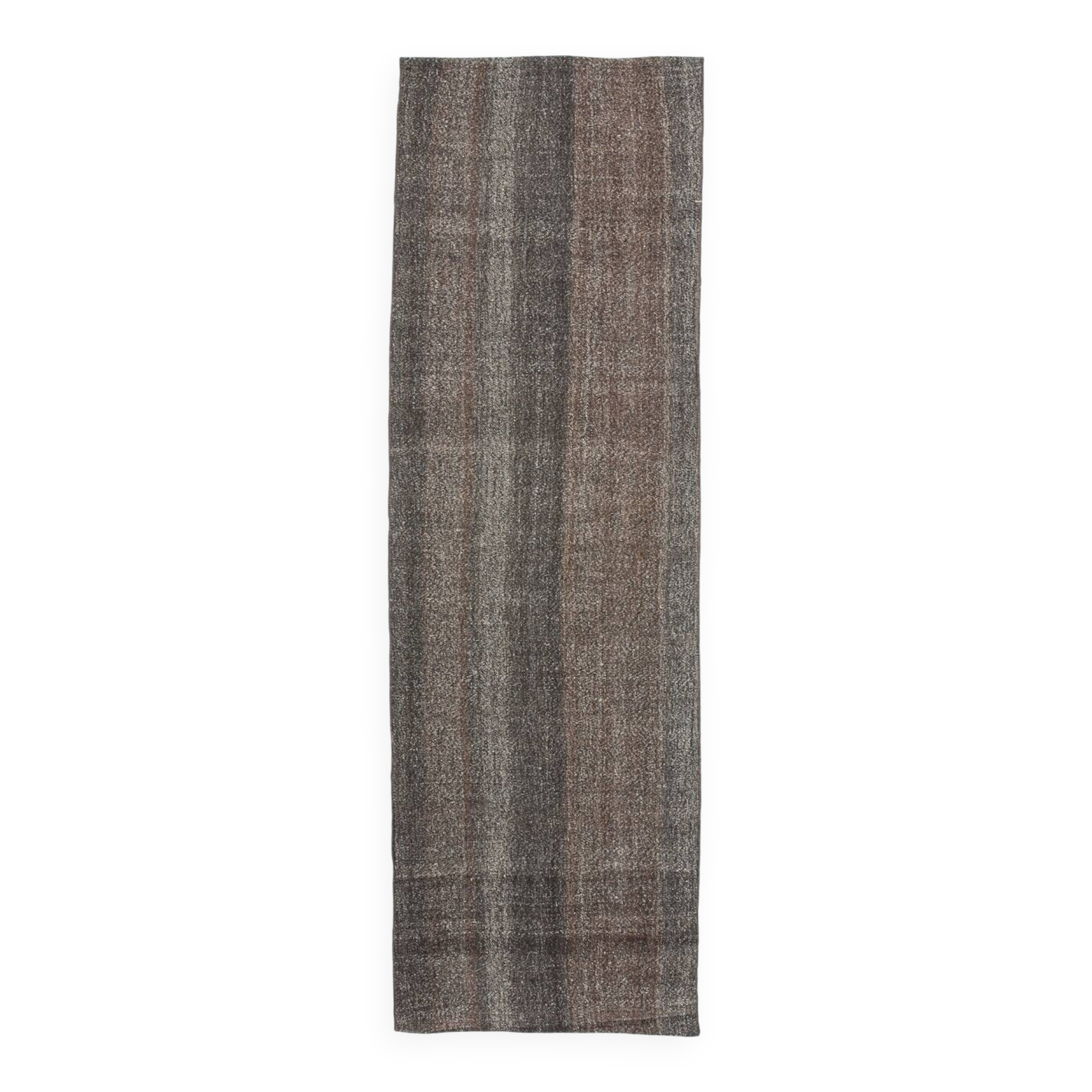 2x7 Short Brown Vintage Kilim Runner Rug, Kitchen Runner Rug, 72x230Cm