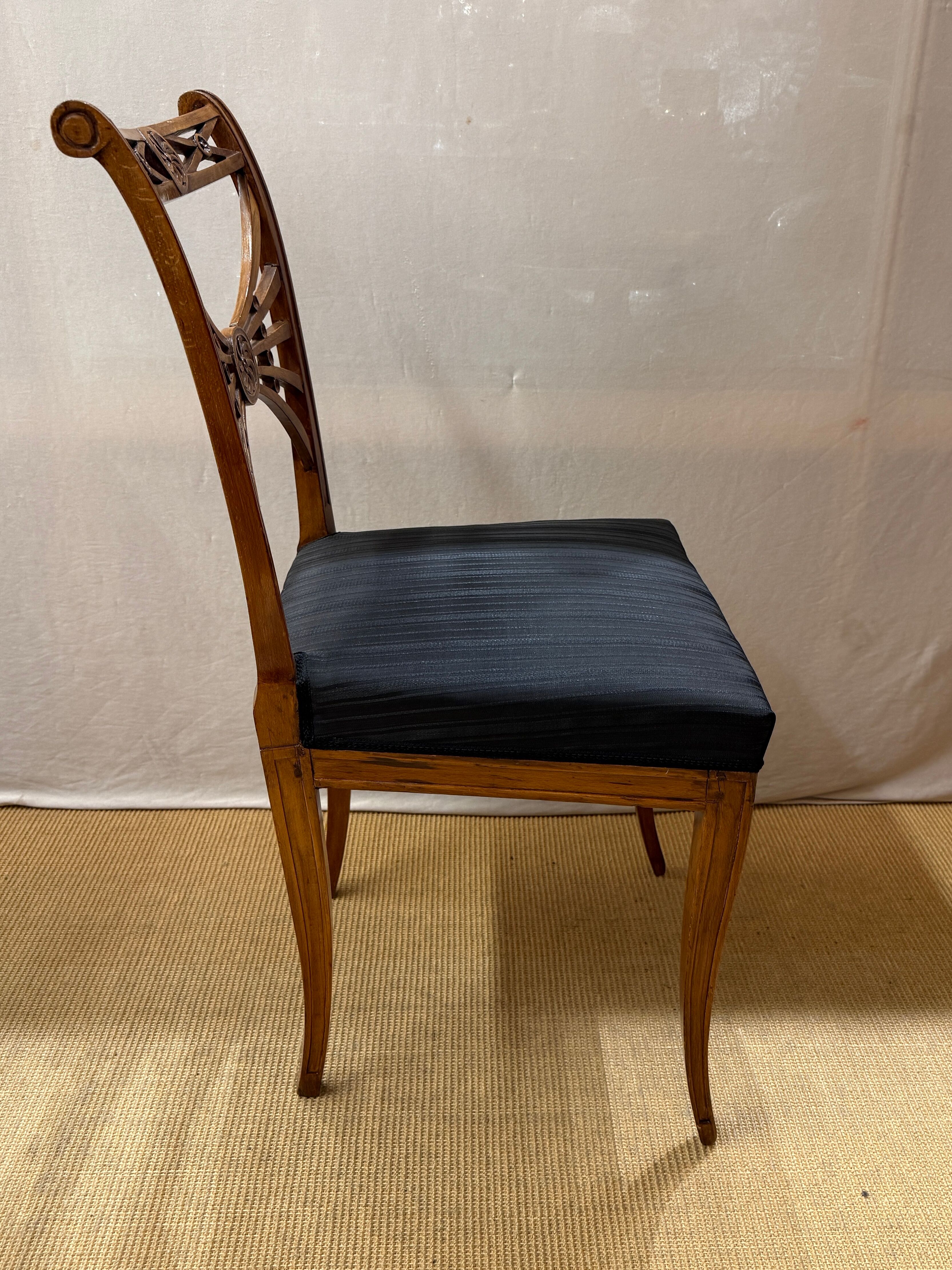 Set of 4 Neoclassical Dining Chairs by Friedrich Gottlob Hoffmann, Germany