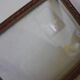 Wood frame old window small flowers framing