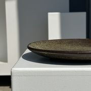 Plat en céramique vert indonésien D:26,5
