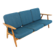 Scandinavian 3-seater sofa "Cigar chair GE 240" Hans J. Wegner, Denmark, 1960