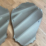 Set of 2 antique mirrors