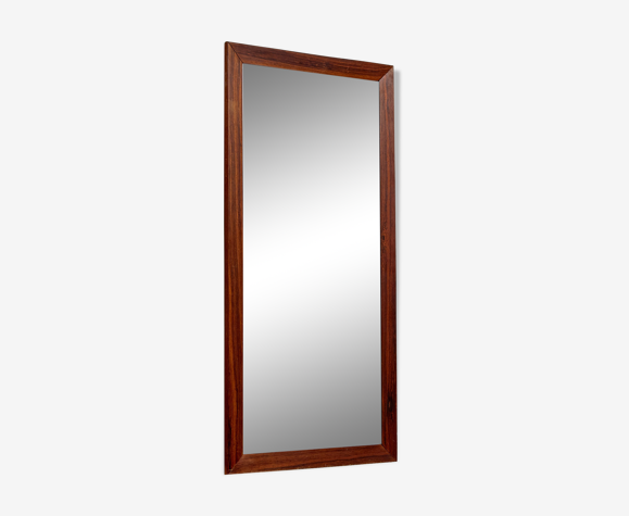 Miroir encadré en palissandre