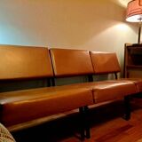 Trio de chauffeuses modulables dlg P.Guariche 1960's