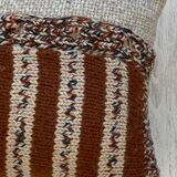 Set of 2 wool knitted cushions