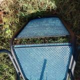 Openwork metal chair