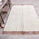 Tapis shaggy marocain en laine terracota, tapis turc en laine orange terracota