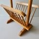 Porte revues en bois clair des années 60