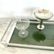 Aluminium and chrome plateau MB Italy 1970s - 45 cm