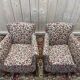 Paire de fauteuils bergères Art Déco / Vintage à fleurs