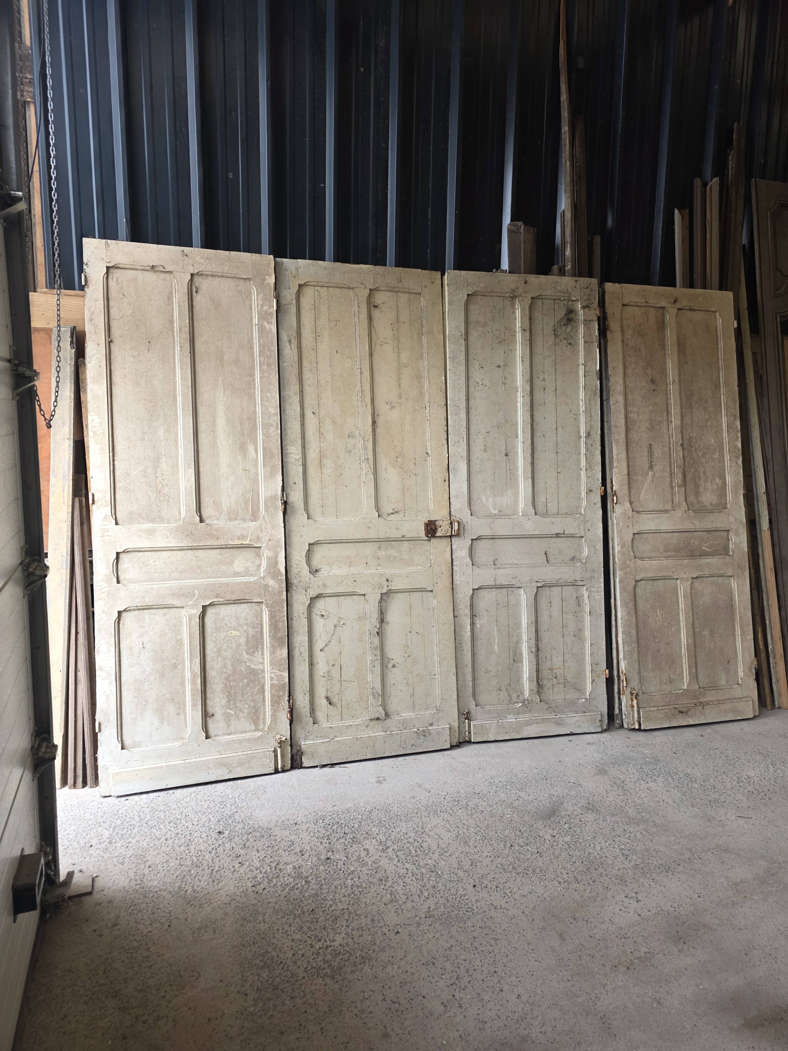 4 old partition doors