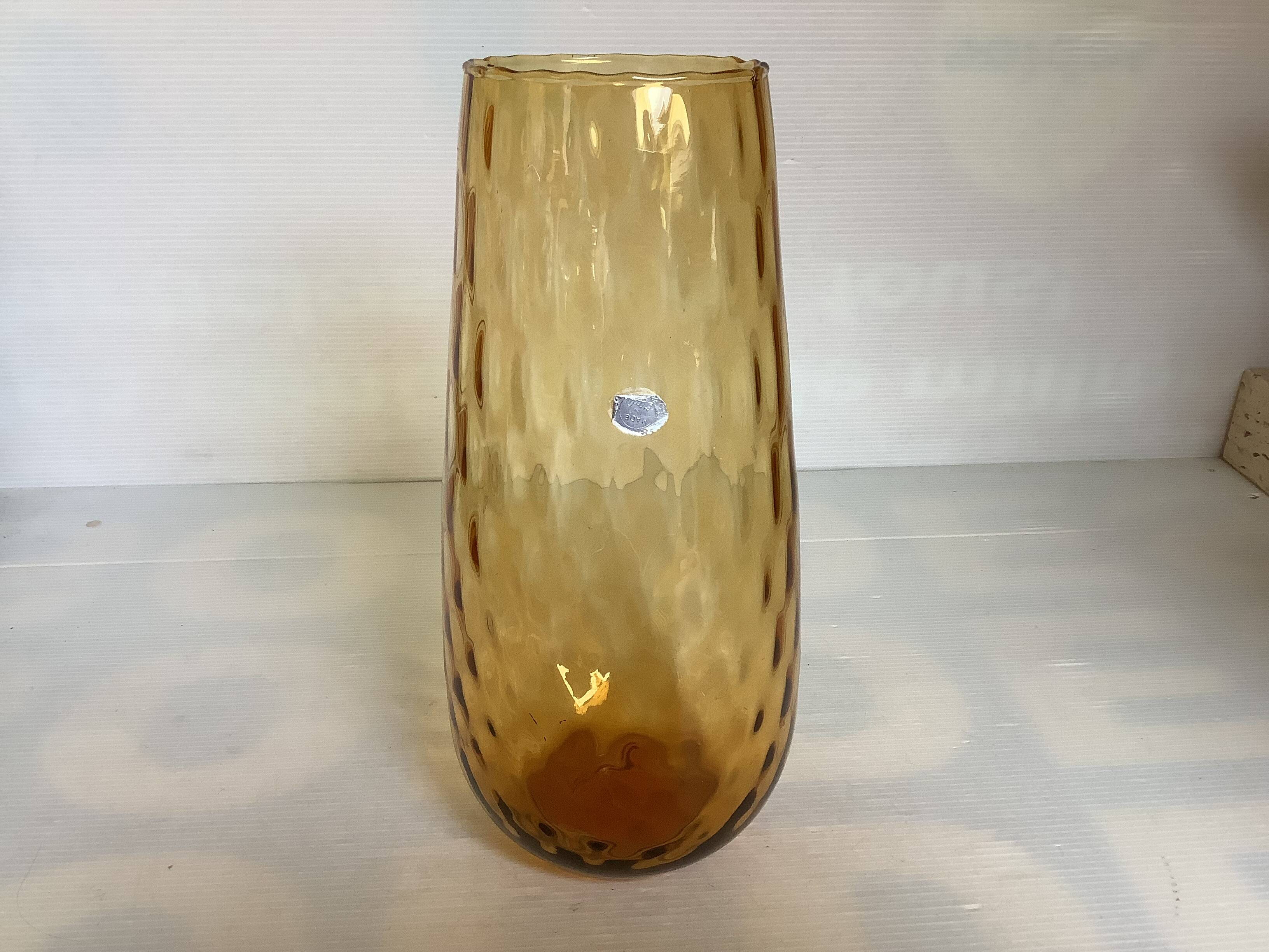 Asymmetrical Empoli vase Made in Italy