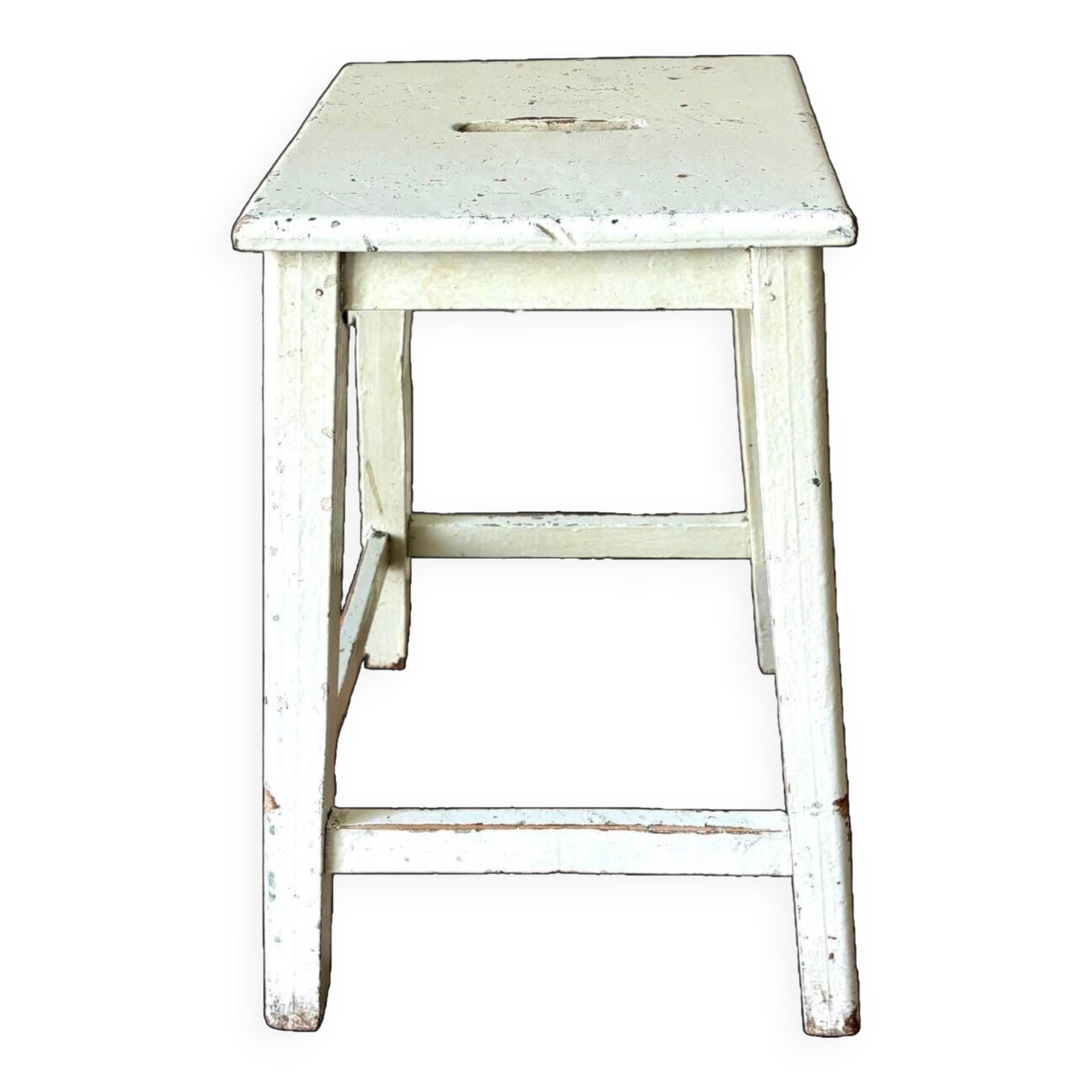 Water green wooden stool