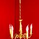 French 5 light quality bronze chandelier scroll acanthus leaf arms