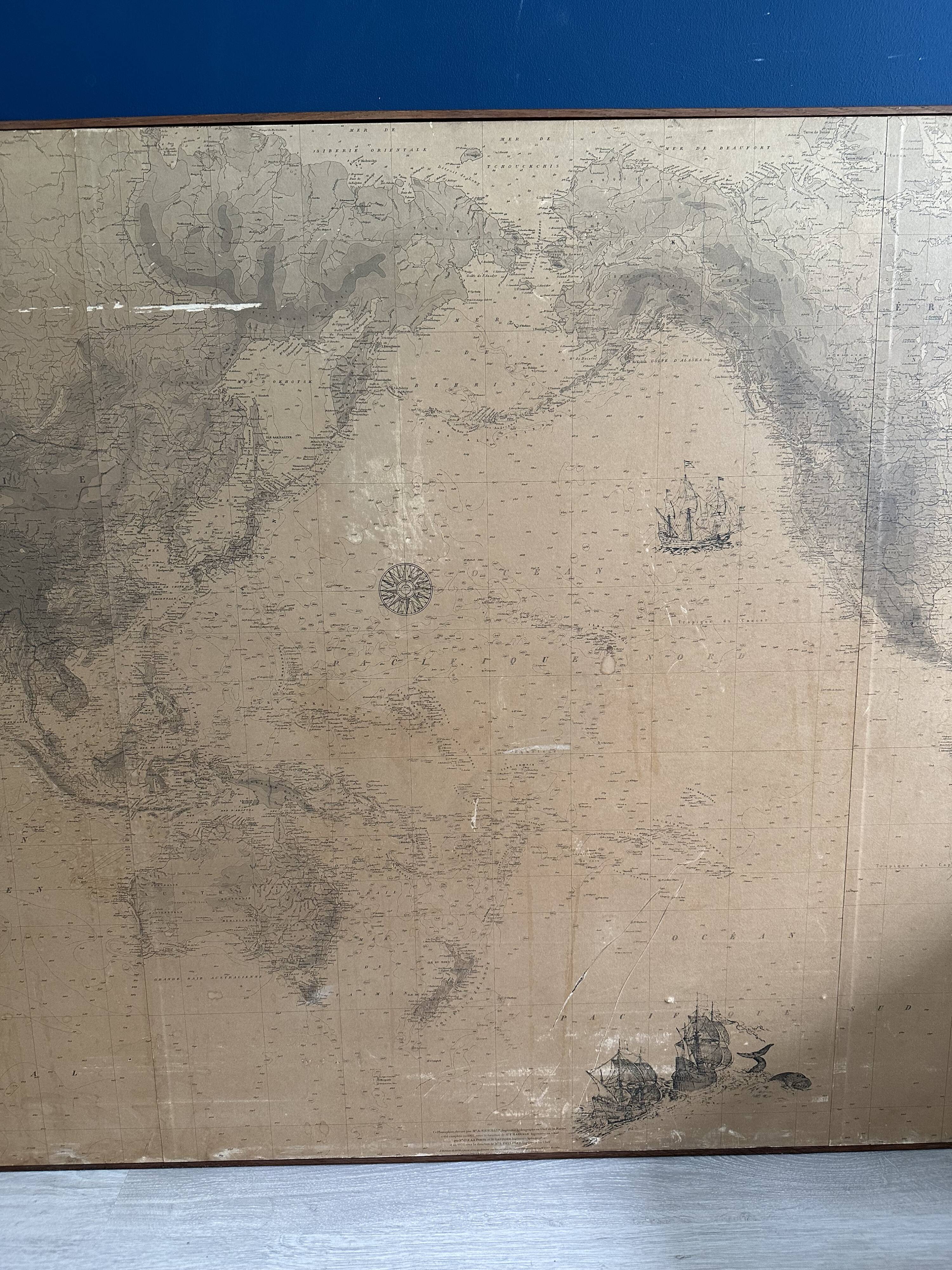 Planisphere of the naval hydrographic service