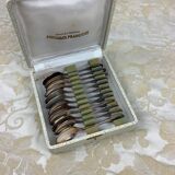 Box of 12 old spoons