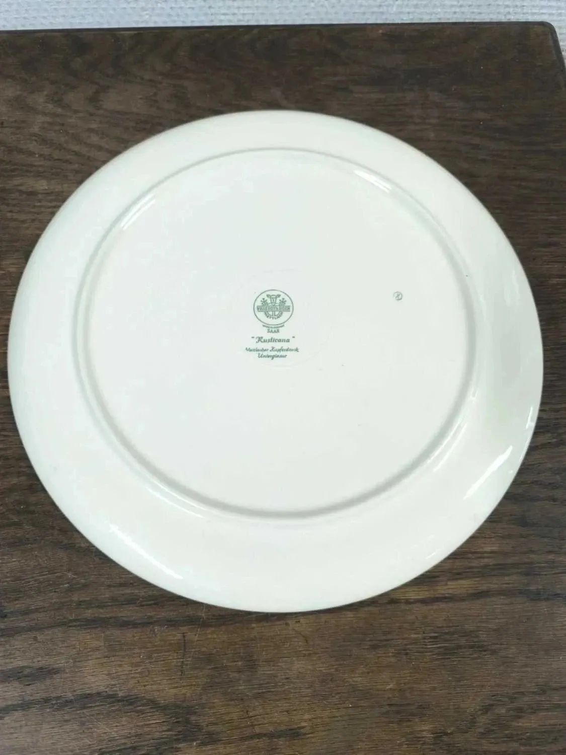 Large round cake plate Villeroy and Boch Rusticana blue