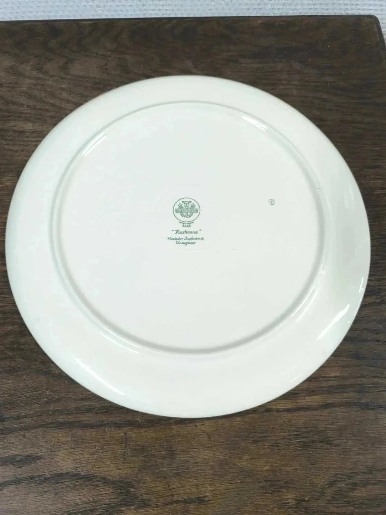 Round cake plate Villeroy and Boch Rusticana blue
