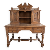 Antique tiered desk in solid oak