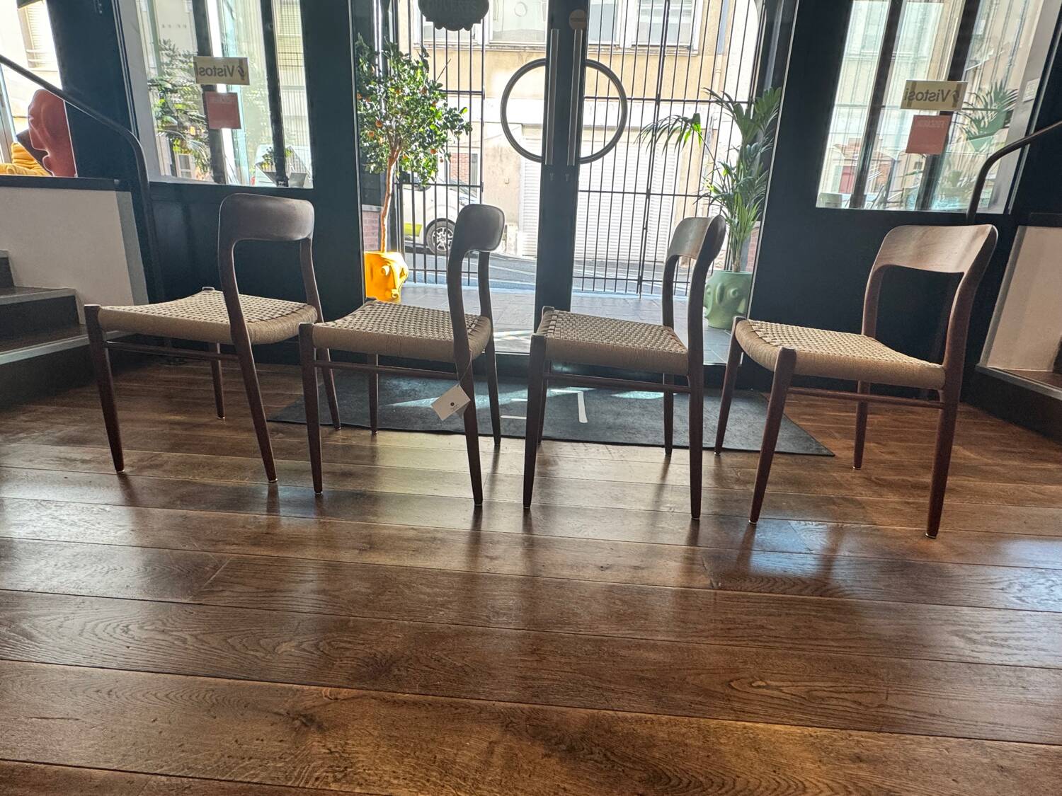 Set of 4 chairs by Niels Otto Moller