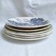 Vintage blue green dinner plates